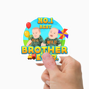 Best Brother Ever Sticker Personalized