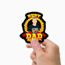 Load image into Gallery viewer, Best Dad Ever Stickers Personalized
