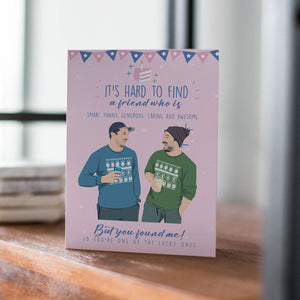 Best Friends Card Sticker designs customize for a personal touch
