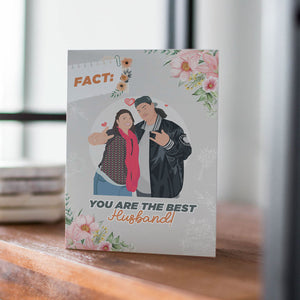 Best Husband Card Sticker designs customize for a personal touch