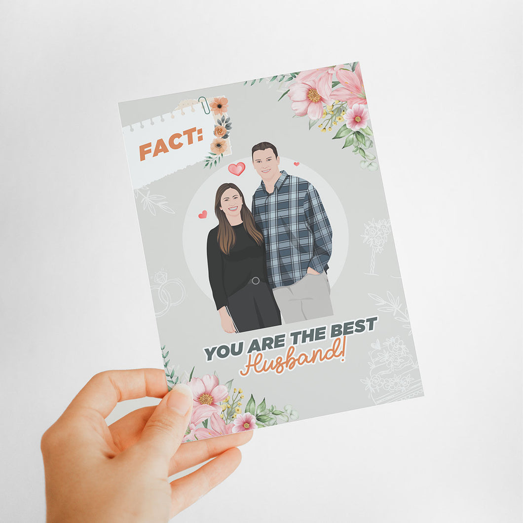 Best Husband Card Stickers Personalized