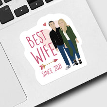 Load image into Gallery viewer, Best Wife Year Sticker Personalized
