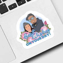 Load image into Gallery viewer, Best Wishes on Your Day Sticker designs customize for a personal touch
