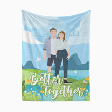 Load image into Gallery viewer, Better Together Personalized Blanket
