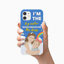 Load image into Gallery viewer, Big Sister Little Sister Phone Case Personalized
