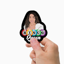 Load image into Gallery viewer, Bingo Mom Queen Stickers Personalized
