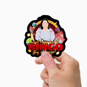 Bingo Mom Stickers Personalized