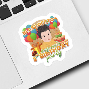 Birthday Party Invitation Sticker designs customize for a personal touch