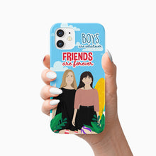 Load image into Gallery viewer, Boy are Whatever Friends are Forever Phone Case Personalized
