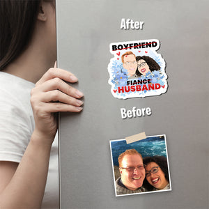Boyfriend fiance husband Magnet designs customize for a personal touch
