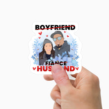 Load image into Gallery viewer, Boyfriend fiance husband sticker personalized

