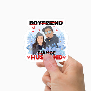 Boyfriend fiance husband sticker personalized