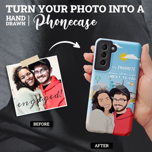 Turn Your Photo in to Custom Design Couple Phone Cases