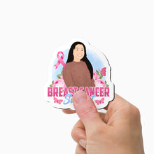 Load image into Gallery viewer, Breast Cancer Support Magnets Personalized

