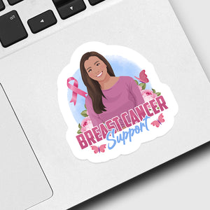 Breast Cancer Support Sticker designs customize for a personal touch