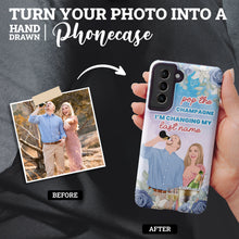 Load image into Gallery viewer, Personalized custom Pop the Champagne I’m Changing My Last Name phone case for Bridal Shower
