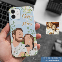Load image into Gallery viewer, Soon to be Mrs custom phone case personalized

