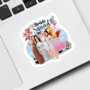 Bride Squad Sticker designs customize for a personal touch