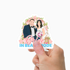 Bride in Beast Mode Sticker Personalized