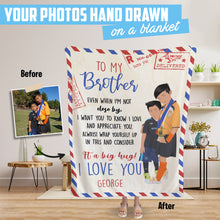 Load image into Gallery viewer, Personalized Big Brother Throw Blanket
