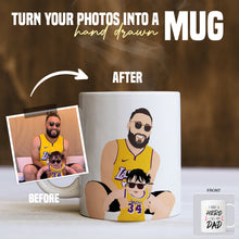 Load image into Gallery viewer, Buy My Dad Is My Hero Personalized Mug
