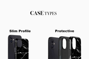 Custom Couples Phone Case - Marble Print