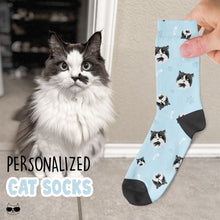 Load image into Gallery viewer, Custom Cat Face Socks
