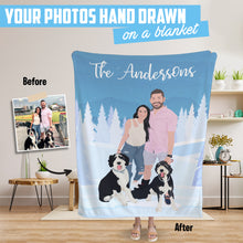 Load image into Gallery viewer, Create Personalized Christmas Blankets Blankets from Personal
