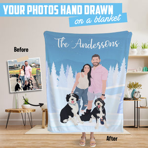 Create Personalized Christmas Blankets Blankets from Personal