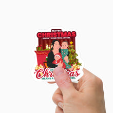 Load image into Gallery viewer, Christmas Not from Store Sticker Personalized
