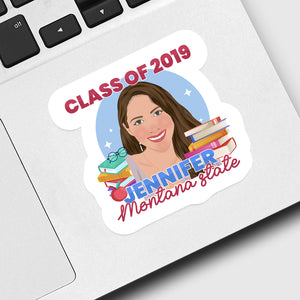 Class of School Name and Year Sticker designs customize for a personal touch