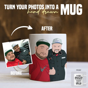 Colleagues Mug Sticker designs customize for a personal touch