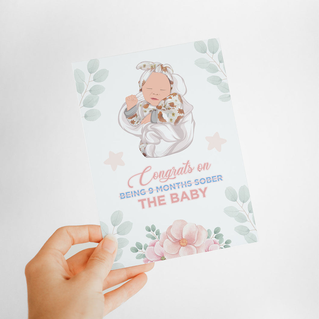 Congrats on the Baby Card Stickers Personalized