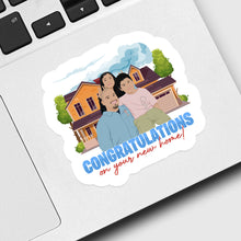 Load image into Gallery viewer, Congratulations on New Home Sticker designs customize for a personal touch
