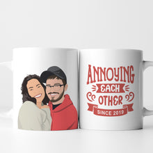 Load image into Gallery viewer, Couples Mug Stickers Personalized
