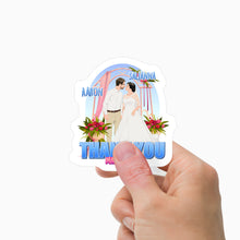 Load image into Gallery viewer, Couples Wedding Thank You Stickers Personalized
