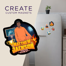 Load image into Gallery viewer, Create your own Custom Magnets Basketball Sports Portrait with High Quality
