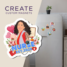 Load image into Gallery viewer, Create your own Custom Magnets Nursing Graduation Year with High Quality
