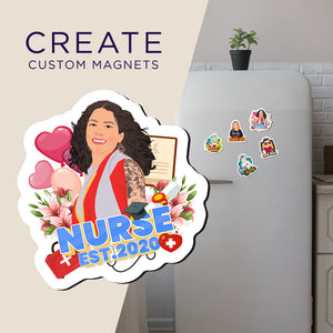Create your own Custom Magnets Nursing Graduation Year with High Quality