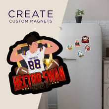 Load image into Gallery viewer, Create your own Custom Magnets School Sports Football Name and Year with High Quality
