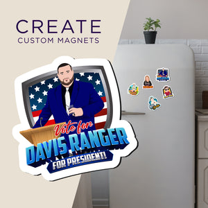 Create your own Custom Magnets Vote For President with High Quality