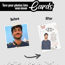 Load image into Gallery viewer, Create your own Custom Stickers for 21st Birthday Card
