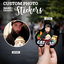 Load image into Gallery viewer, Create your own Custom Stickers for Best Dad Cat Stickers
