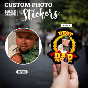 Create your own Custom Stickers for Best Dad Ever
