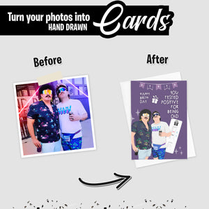 Create your own Custom Stickers for Birthday Card