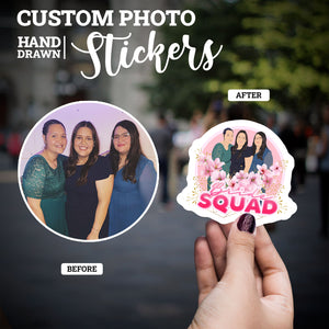 Create your own Custom Stickers for Bride Squad 