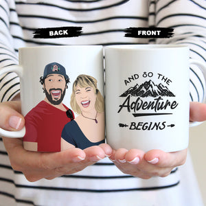 Create your own Custom Stickers for Custom Couples Mug