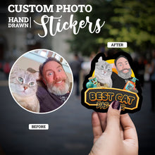 Load image into Gallery viewer, Create your own Custom Stickers for Custom Dad Cat Stickers
