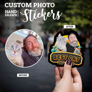 Create your own Custom Stickers for Custom Dad Cat Stickers