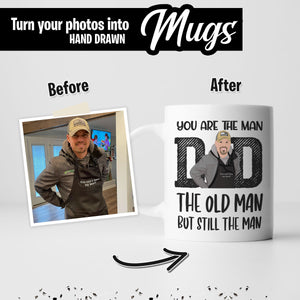 Create your own Custom Stickers for Custom Dad Mug